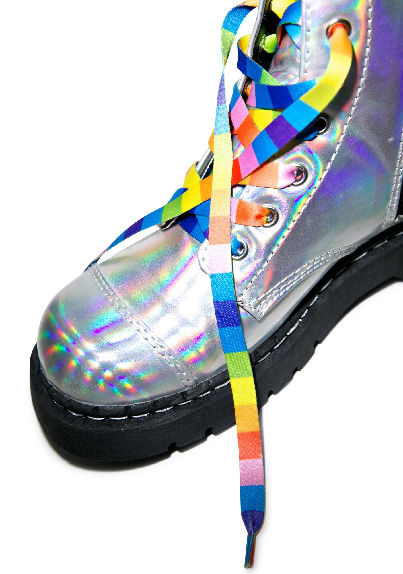 Adjustable Rainbow Shoelaces For Expressive Sensory Play Reference: Taste The Rainbow Shoelaces