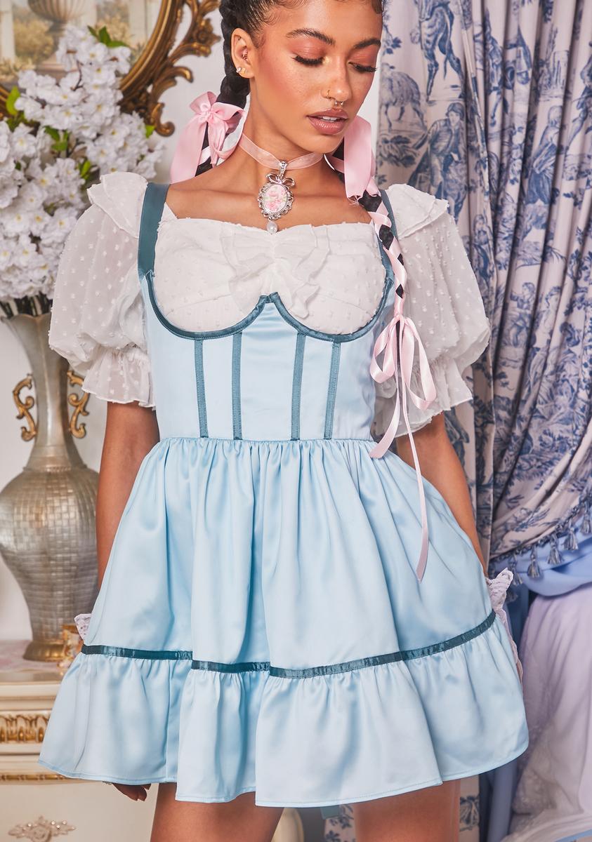 lace up underbust dress Delicate Beauty Underbust Dress