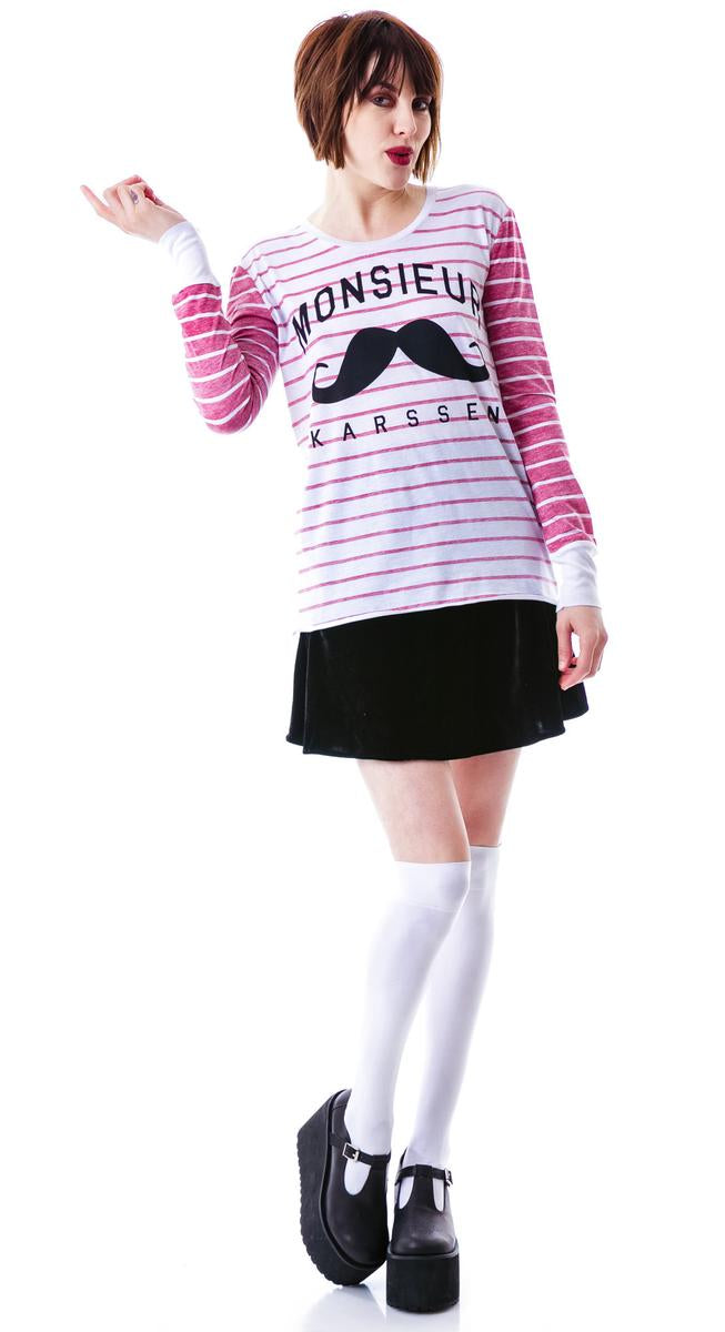 Monsieur Karssen Loose Fit Long Sleeve Tee Zoe Karssen,New Products : American Fashion Style Bags On Sale