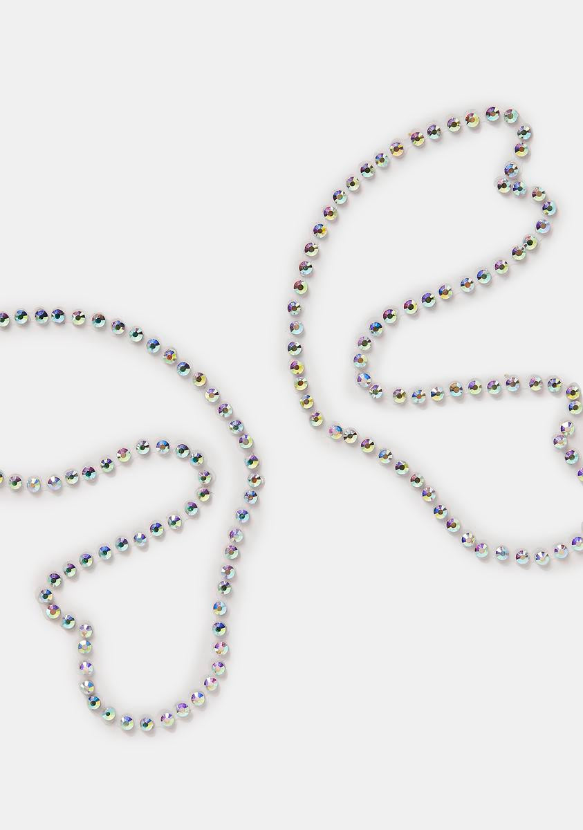 Butterfly Face Gems Iridescent Dolls Kill