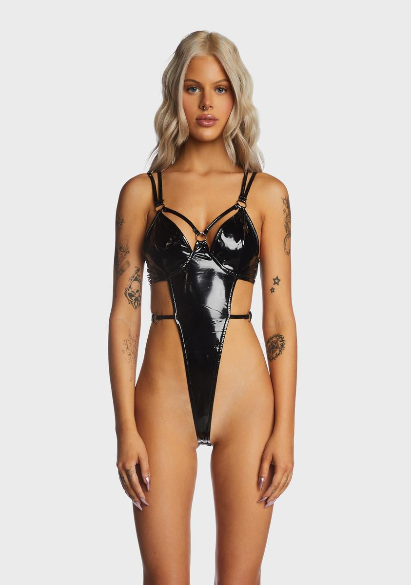 Wicked Cutting It Close Vinyl Bodysuit,New Products : American Fashion Style Bags On Sale