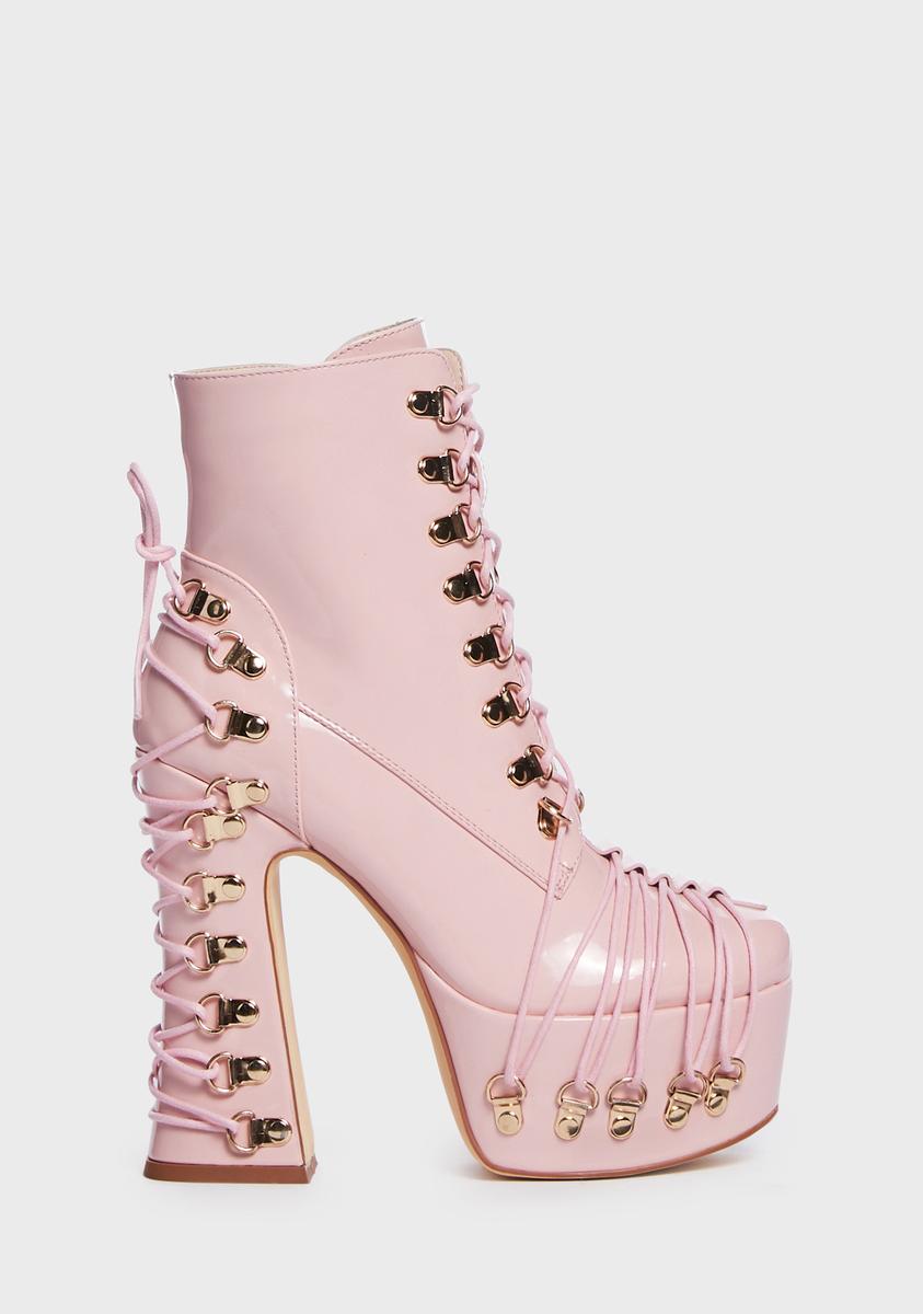 Defiant Platform Boots AZALEA WANG,Specials : American Fashion Style Bags On Sale