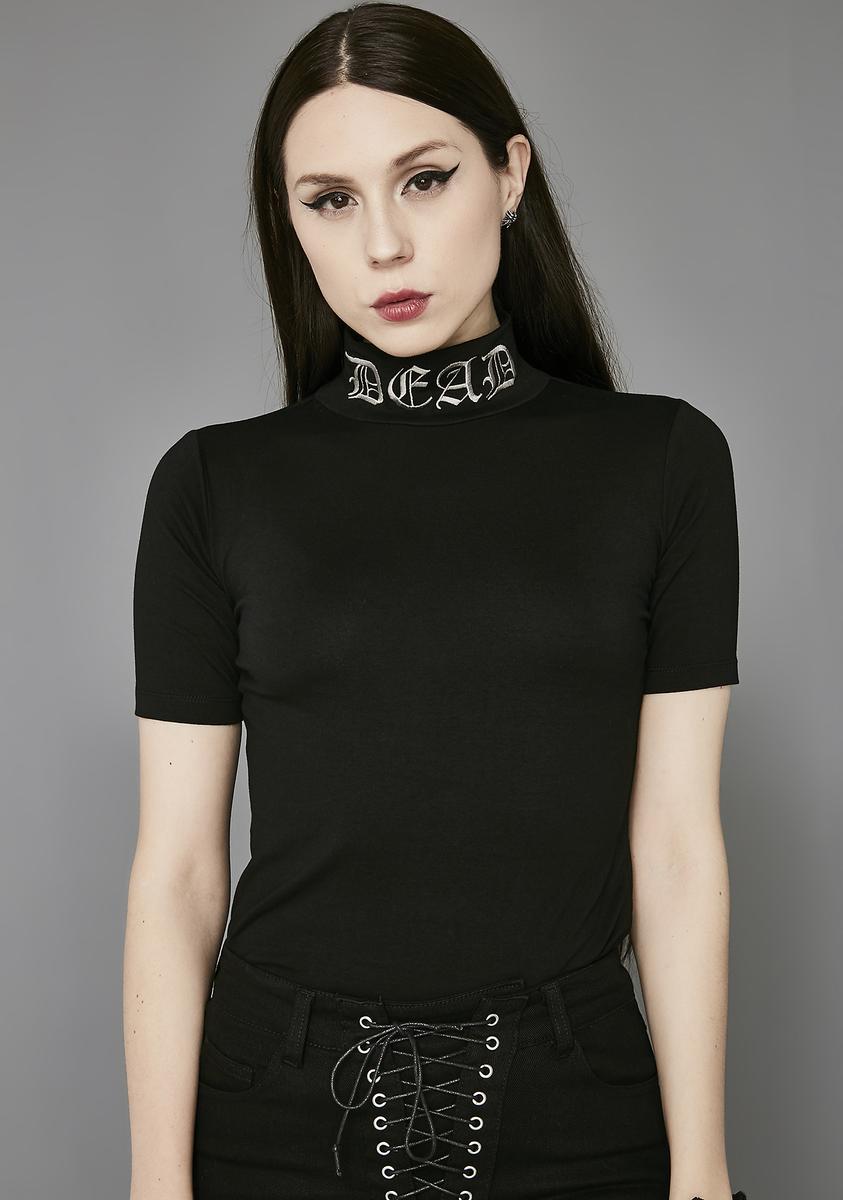 Dead Mock Neck Top Widow,Specials : American Fashion Style Bags On Sale