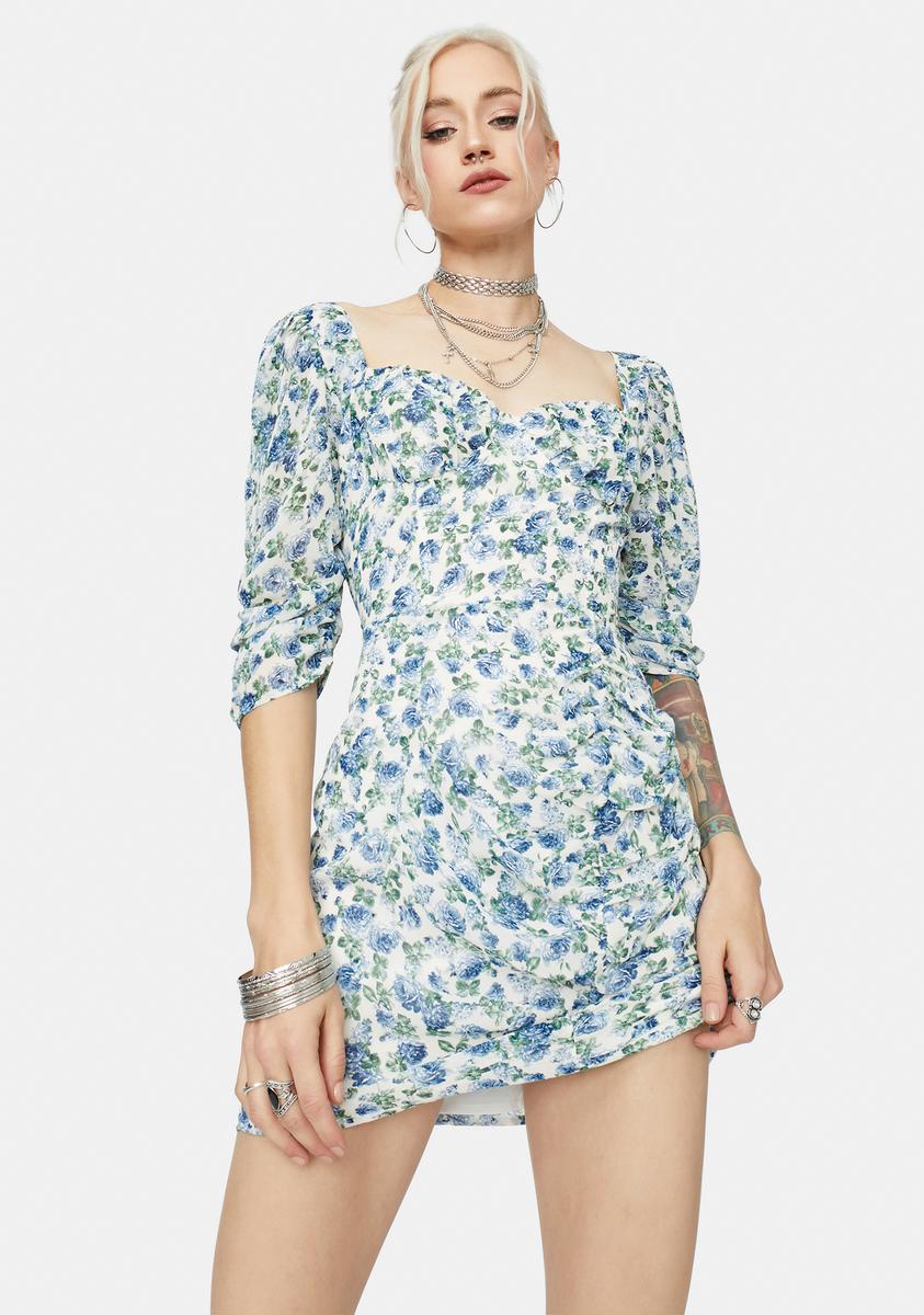 Angels Like You Floral Mini Dress,All Products : American Fashion Style Bags On Sale
