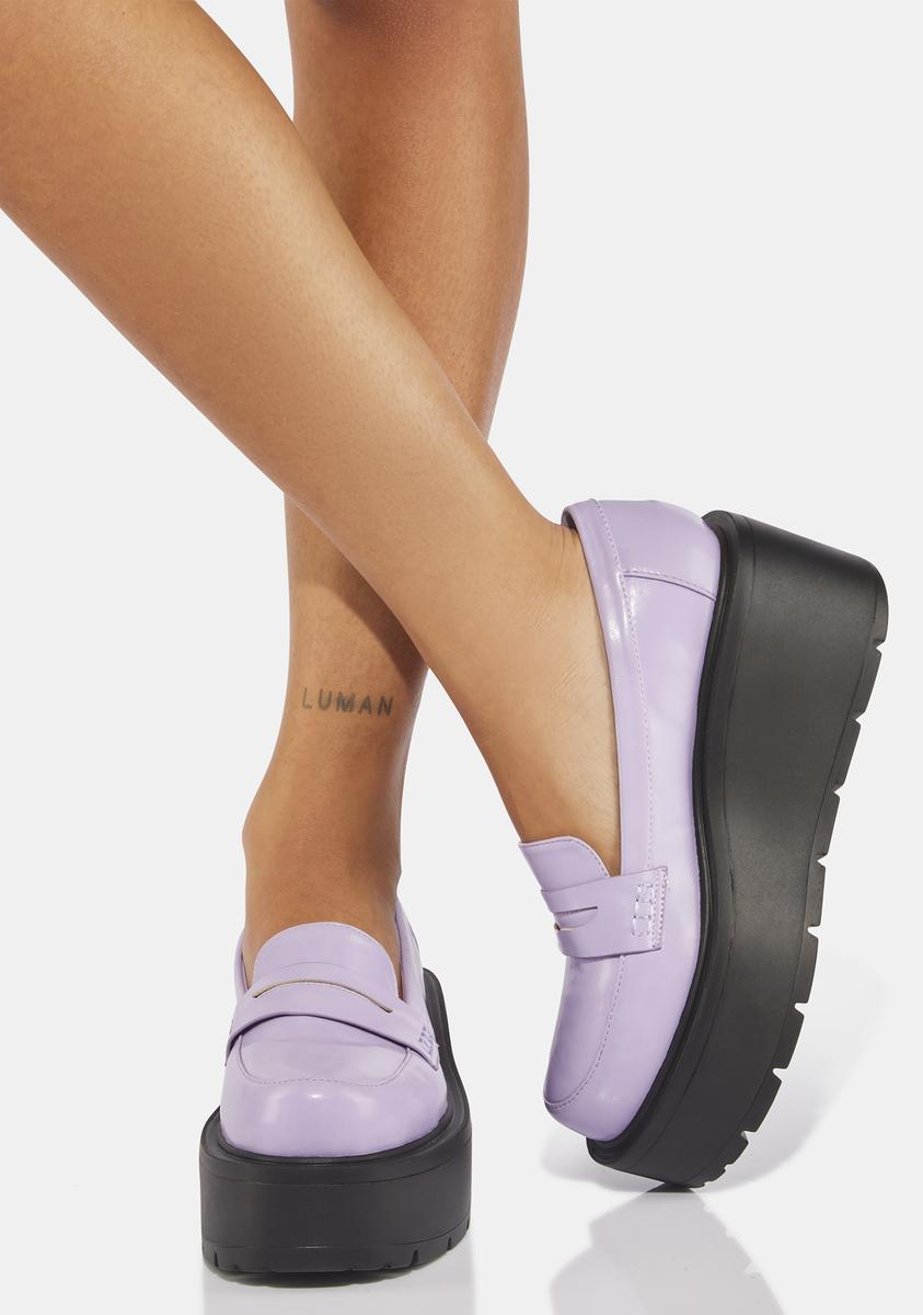 Koi Footwear Platform Oxfords Lilac Dolls Kill