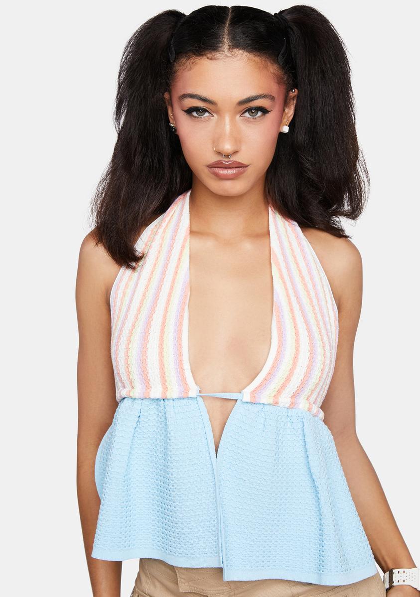 Came To Play Halter Top,All Products : American Fashion Style Bags On Sale