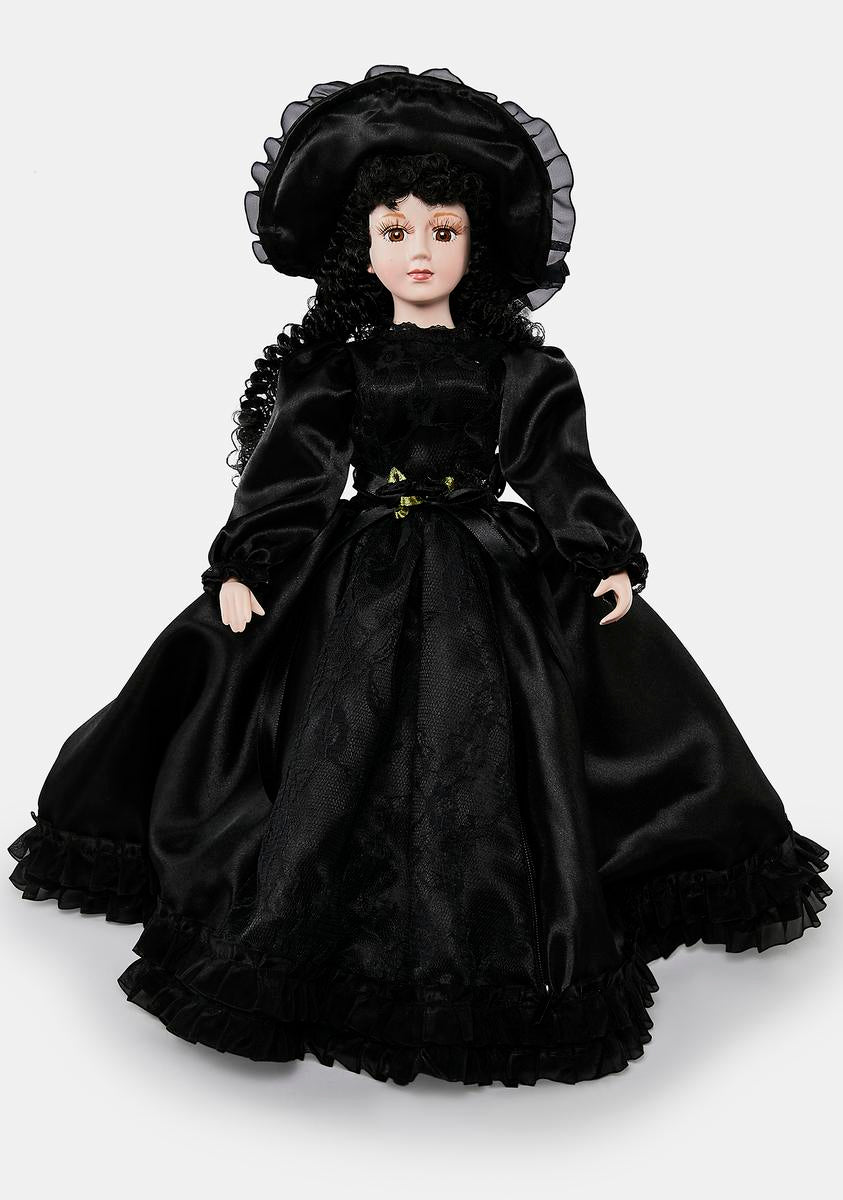 Widow Porcelain Doll Chain Strap Crossbody Bag - Black – Dolls Kill