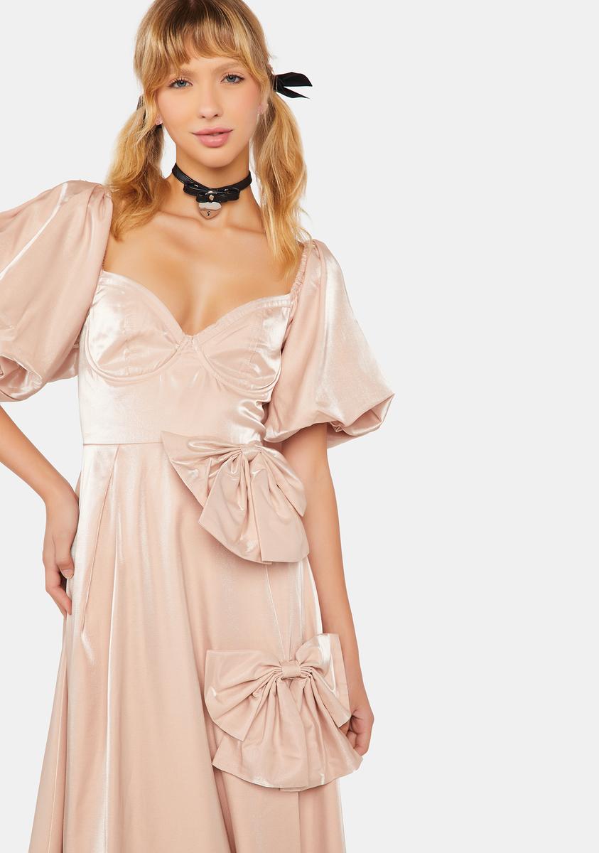 sister jane pink bow dress Sister Jane Alpine Bow Mini Dress