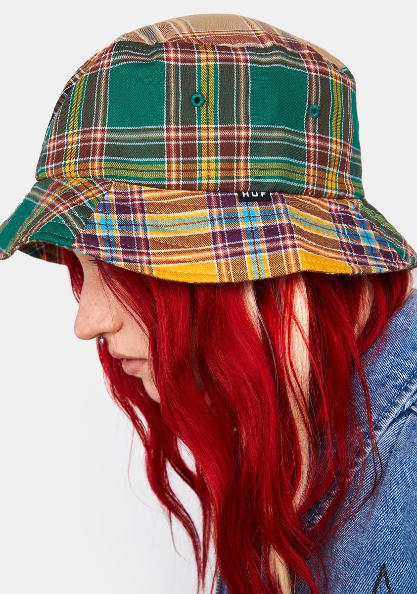 HUF Patchwork Bucket Hat - Multi – Dolls Kill display picture 1