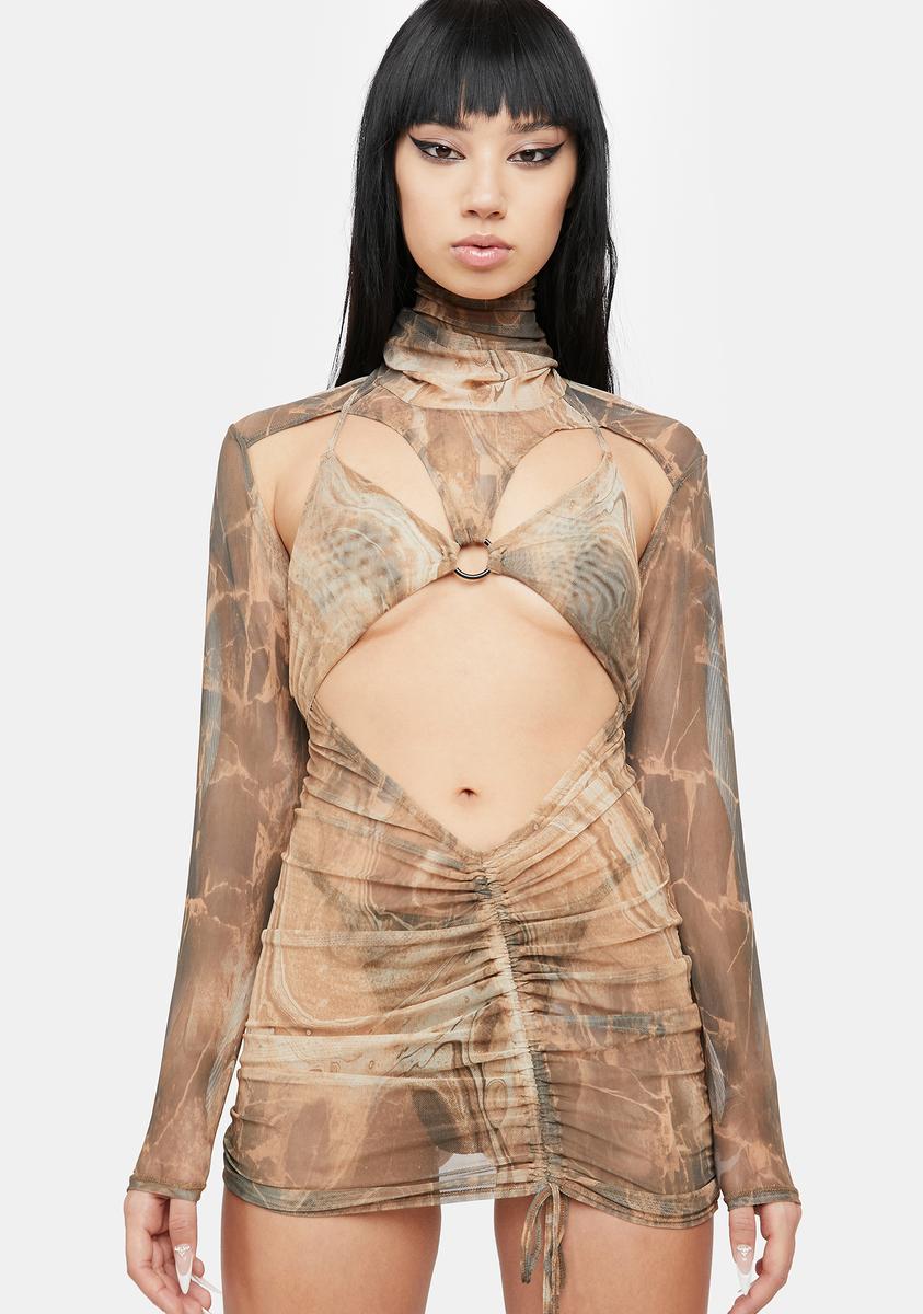 Atmosphere Rockslide Print Mesh Cutout Dress DARKER WAVS,All Products : American Fashion Style Bags On Sale Atmosphere Rockslide Print Mesh Cutout Dress DARKER WAVS,All Products : American Fashion Style Bags On Sale