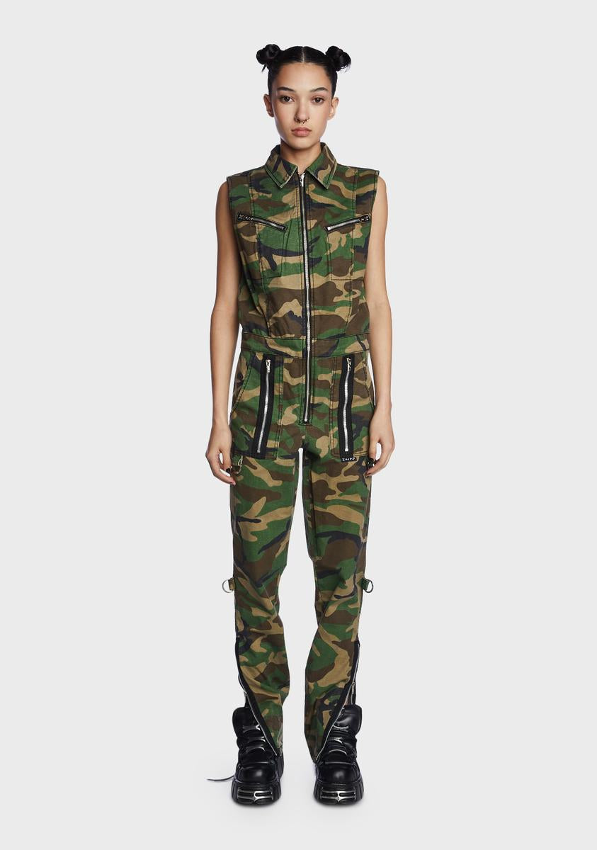 All You Can Be Camo Jumpsuit Tripp NYC,All Products : American Fashion Style Bags On Sale