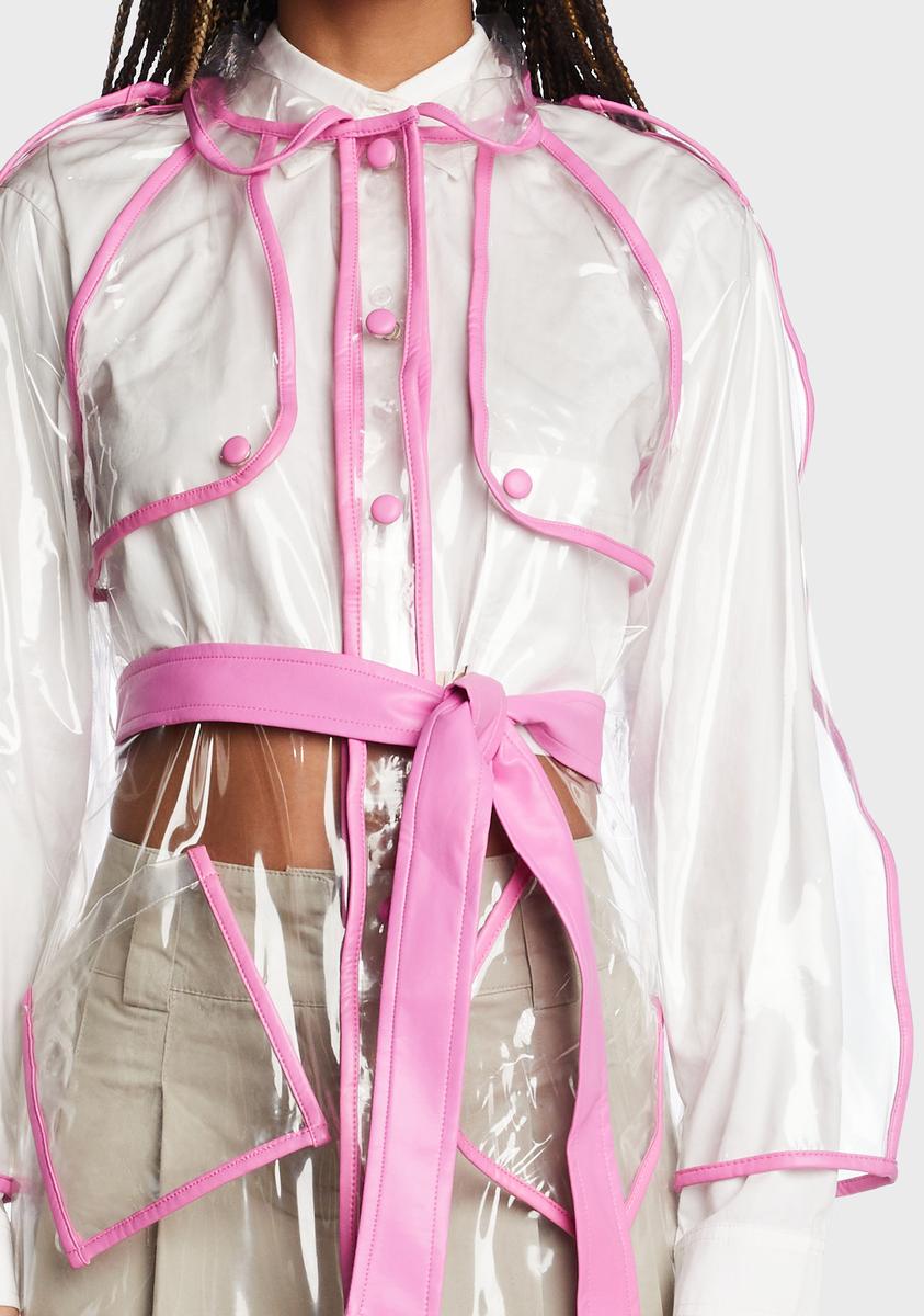 Clear trench deals coat womens