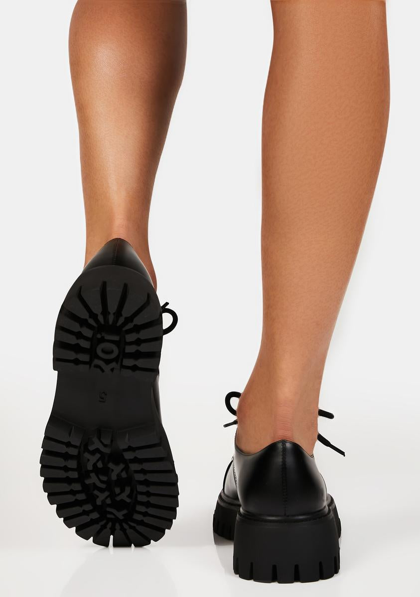 Koi Footwear Oxford Shoes Black Dolls Kill