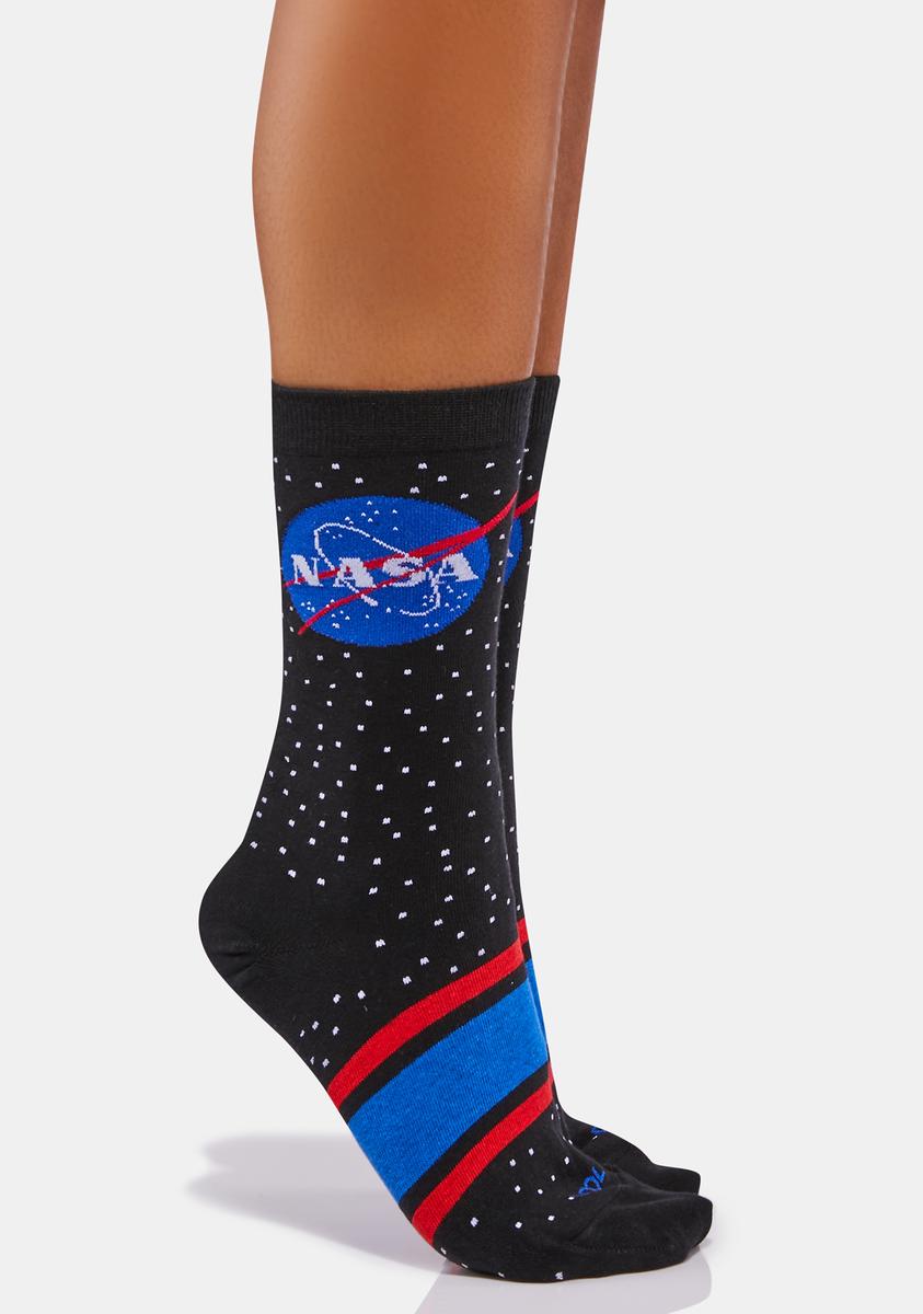 Cool Socks Space Star Socks - Black – Dolls Kill