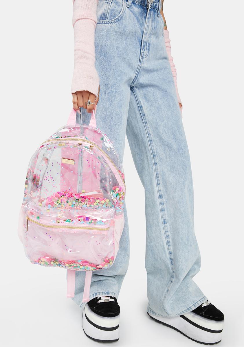 Packed Party Gem Confetti Backpack Pink Dolls Kill
