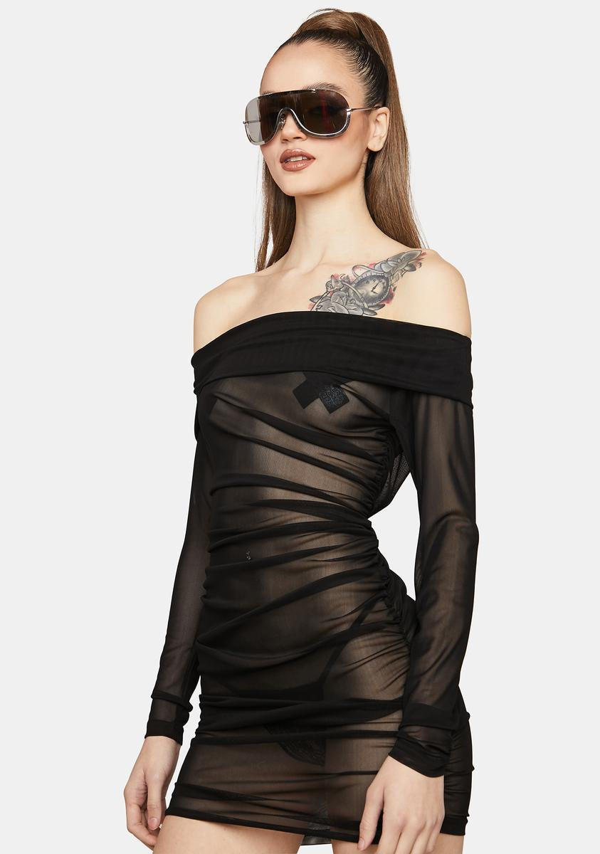 Lioness Jean-George Sheer Mini Dress
