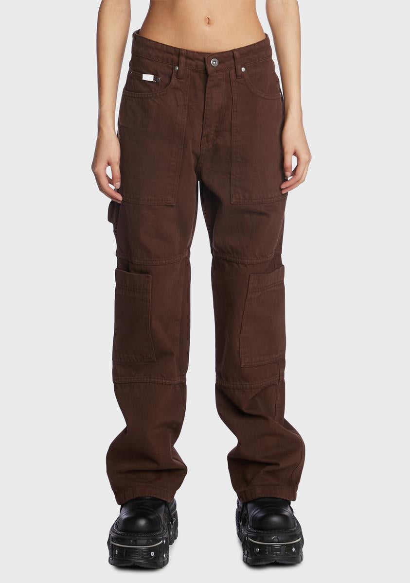 Brown Combat Jeans The Ragged Priest,New Products : American Fashion Style Bags On Sale