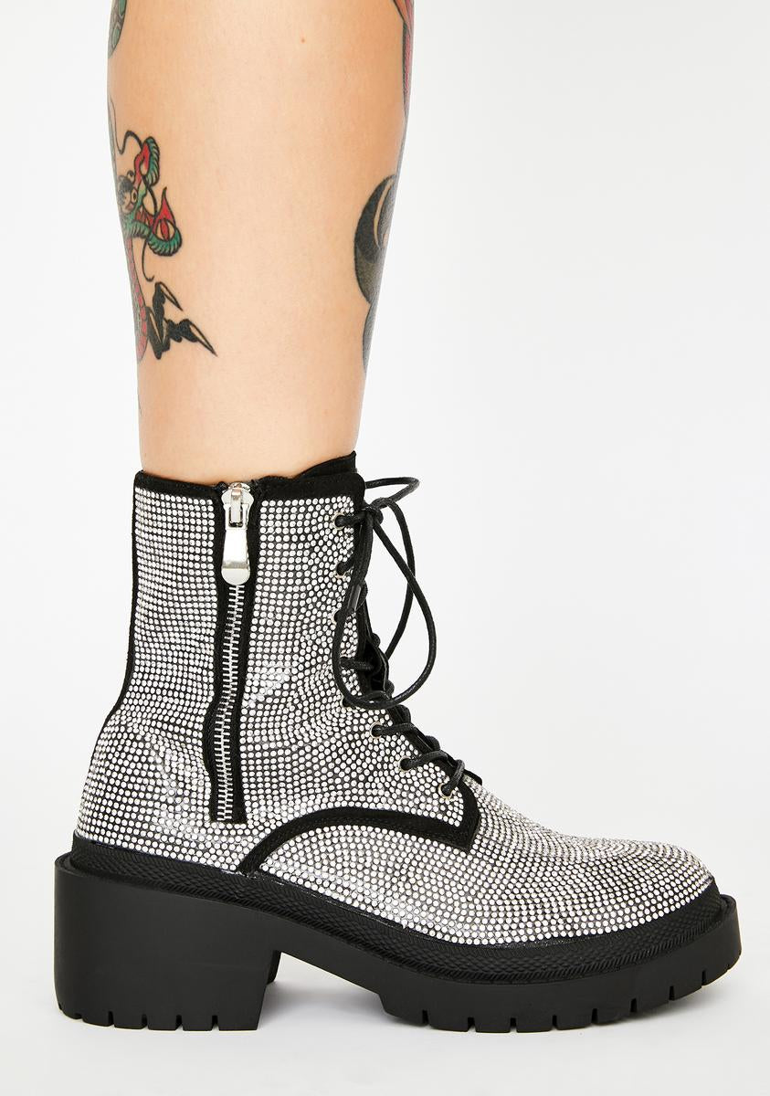 Get The Likes Rhinestone Boots