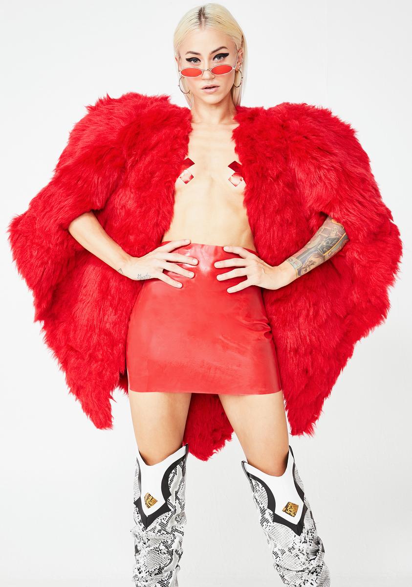 Heart On Fuzzy Jacket Kiki Riki,Specials : American Fashion Style Bags On Sale
