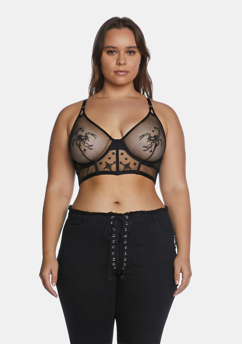 Plus Scorpio Sheer Embroidered Bra Thistle and Spire,New Products : American Fashion Style Bags On Sale Plus Scorpio Sheer Embroidered Bra Thistle and Spire,New Products : American Fashion Style Bags On Sale