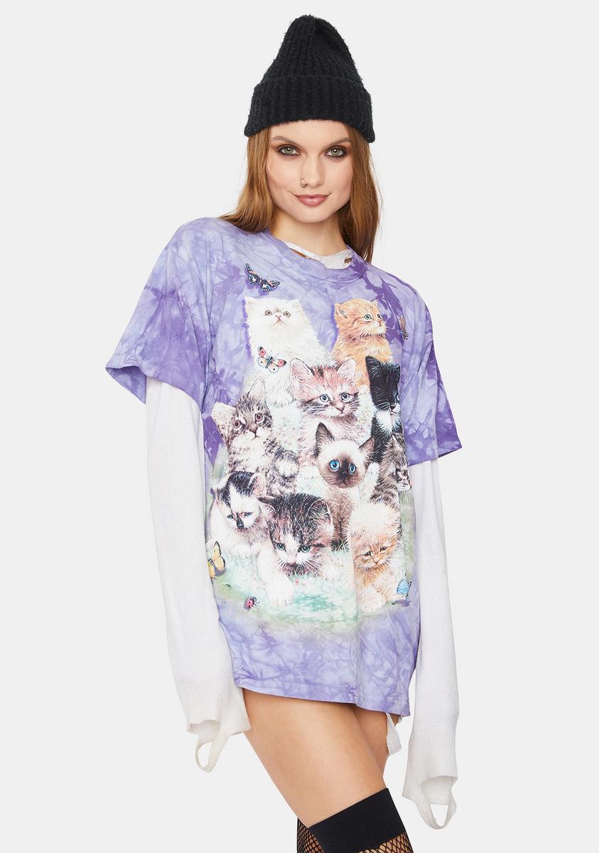 10 Kittens Graphic Tee The Mountain,All Products : American Fashion Style Bags On Sale