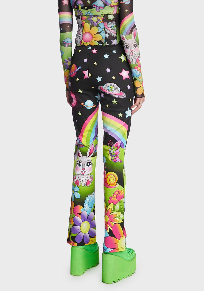（Bark at the Moon）graphic print pants 新品 BARK AT THE MOON graphic print pants