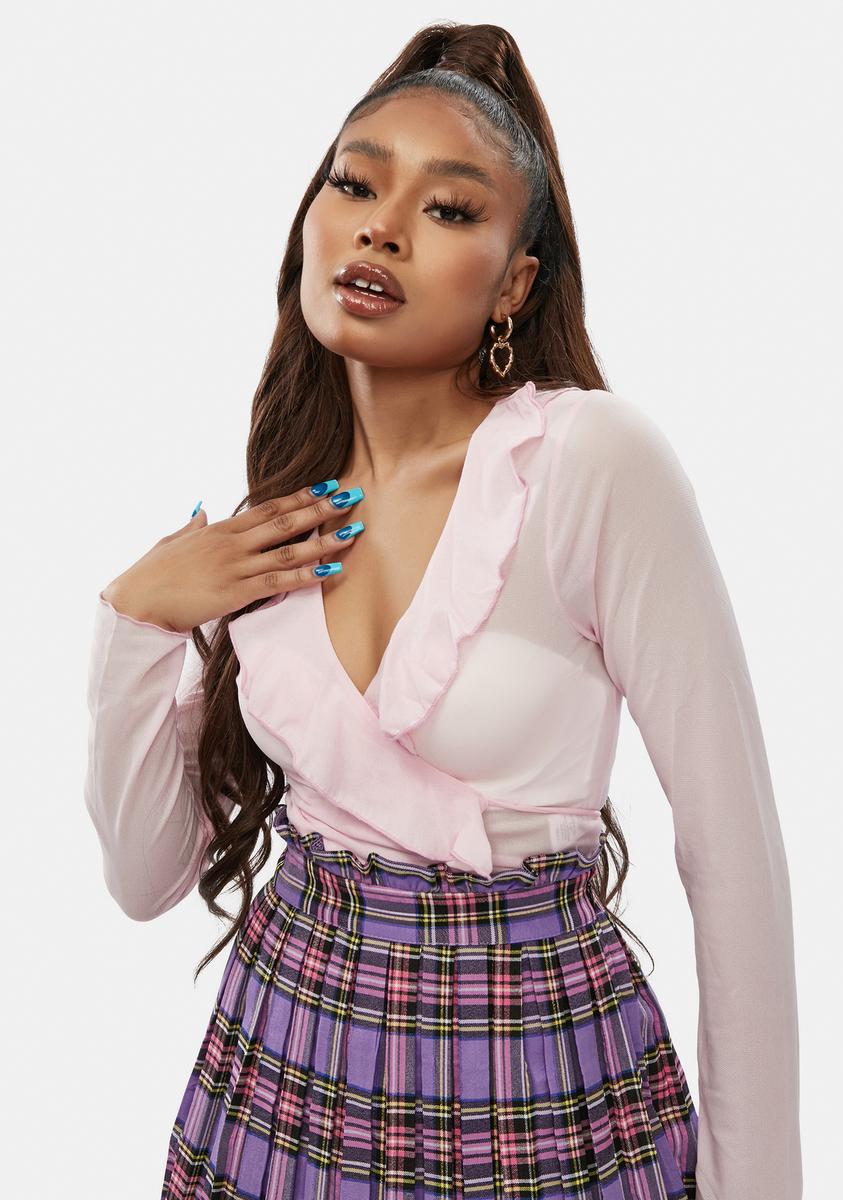 Better Watch Me Long Sleeve Crop Top,All Products : American Fashion Style Bags On Sale