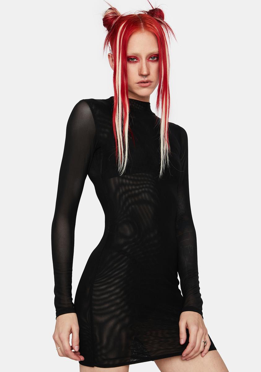 mesh dress dolls kill Test My Patience Mesh Mini Dress