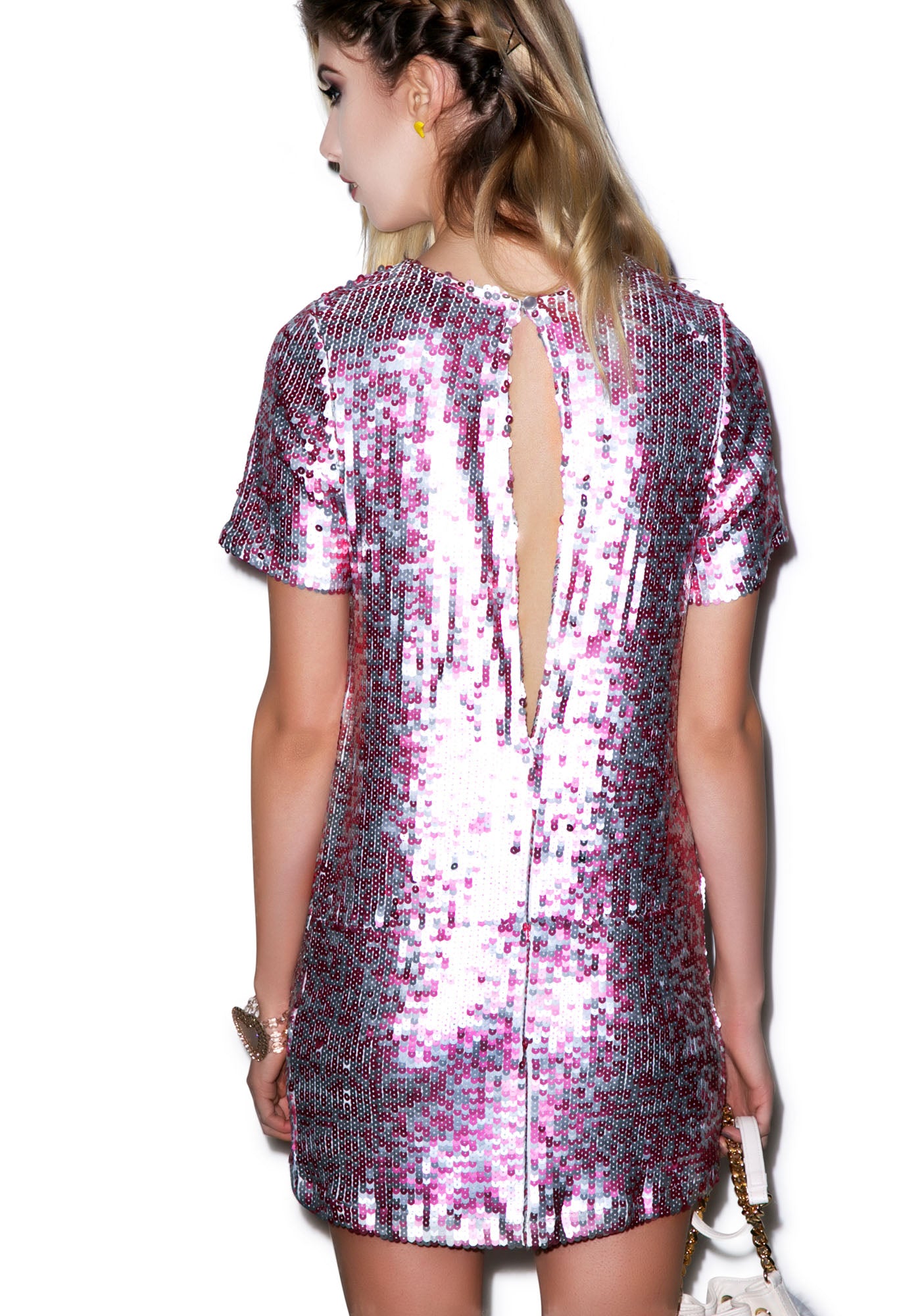 Dewdrop Sequin Rows Dress – Dolls Kill