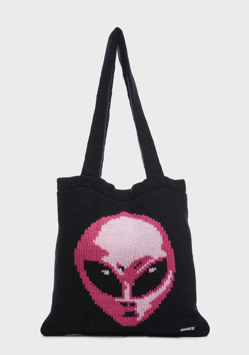 Alien Knit Tote Bag The Ragged Priest,All Products : American Fashion Style Bags On Sale