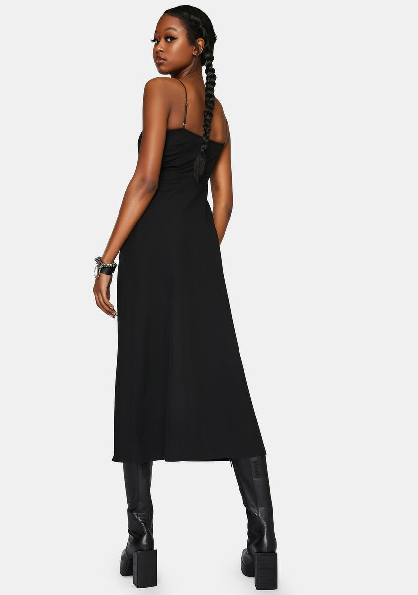 knee length dresses for ladies Punk Rave Sexy V-Neck Braces Dress – Dolls Kill