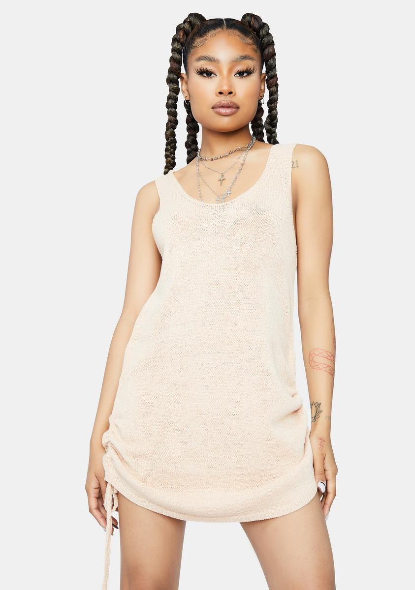 Don´t Dare Me Knit Ruched Mini Dress,Specials : American Fashion Style Bags On Sale