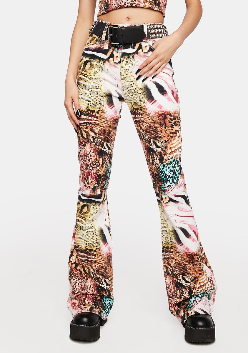 Animal Flared Jeans NGOrder,All Products : American Fashion Style Bags On Sale