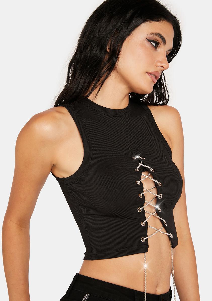 Lace Tank Tops for Women Sexy Deep V-Neck Summer Spaghetti