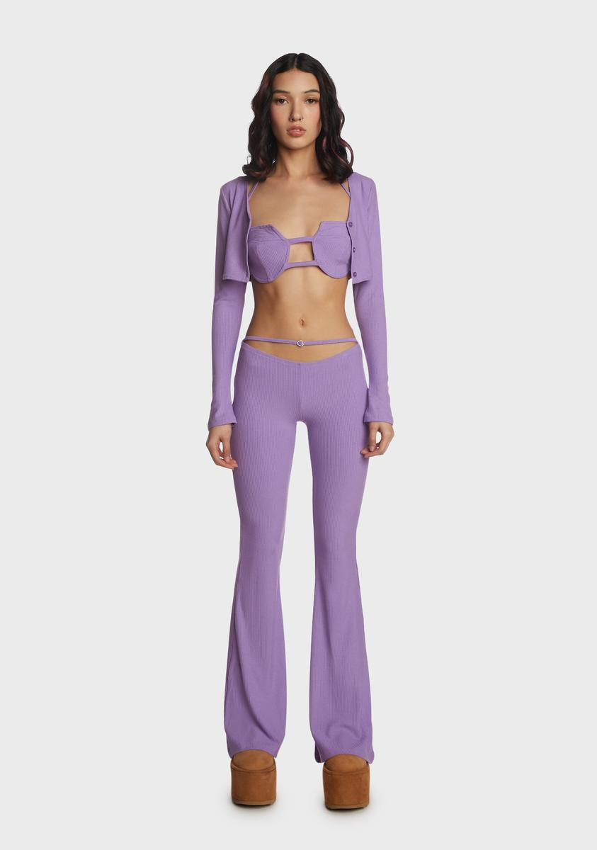Lilac Viral Confessions Pant Set,New Products : American Fashion Style Bags On Sale Lilac Viral Confessions Pant Set,New Products : American Fashion Style Bags On Sale