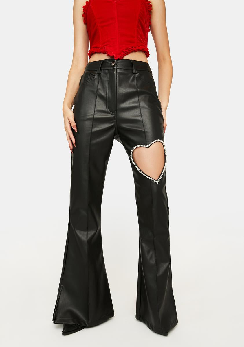 Y2K Criss Cross Lace Up Faux Leather Pants for Women India  Ubuy