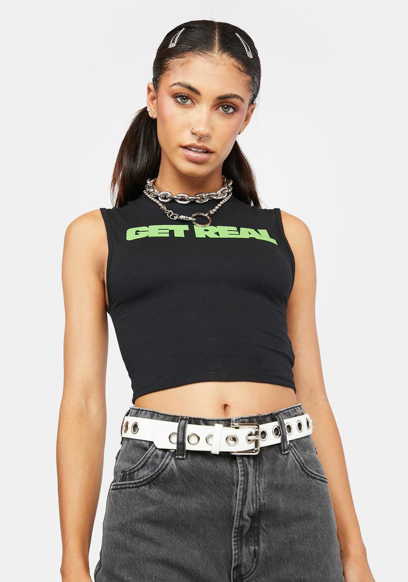 Get Real Gimon Crop Top Dolls Kill,Specials : American Fashion Style Bags On Sale