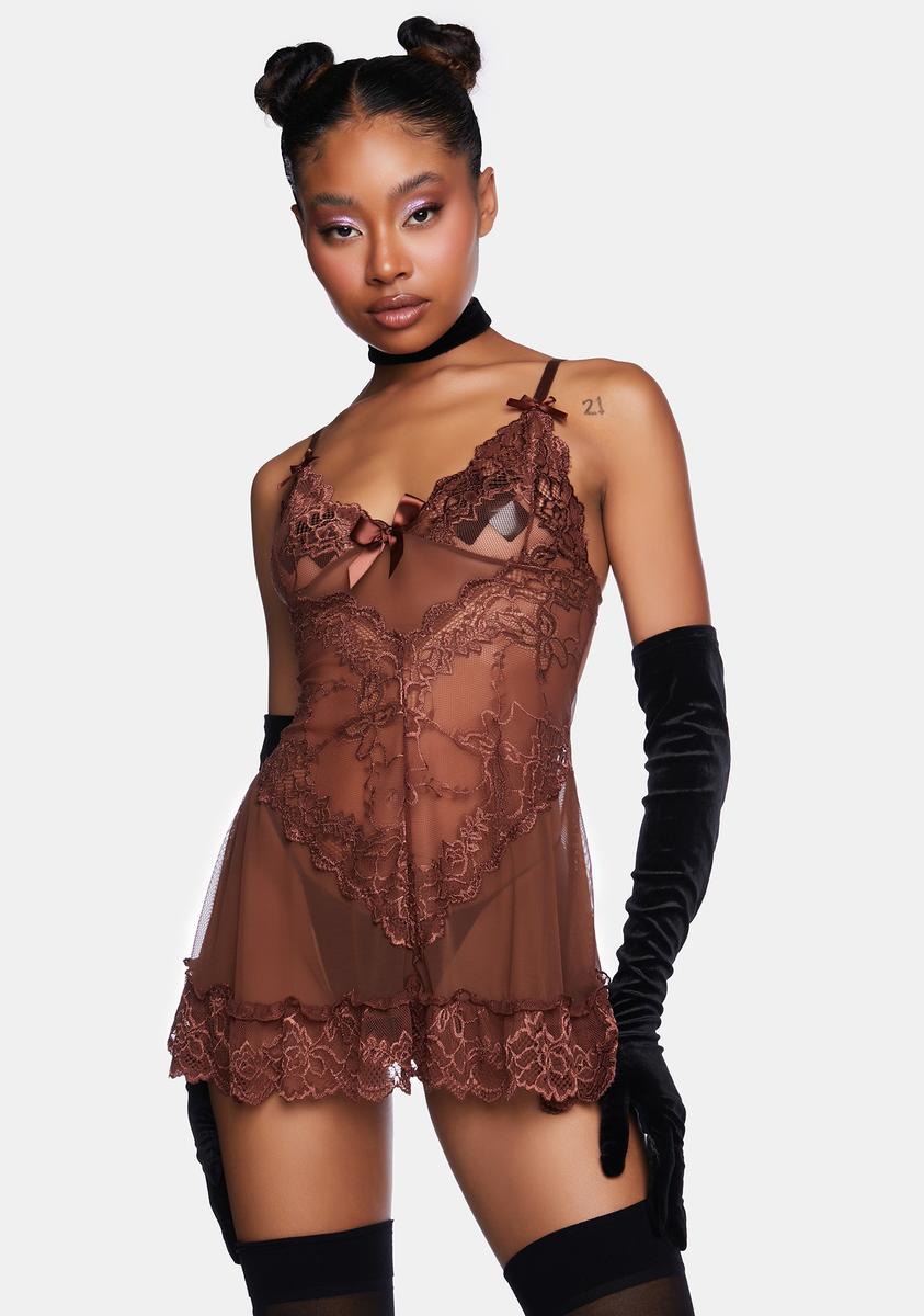Cappuccino Valentine Lace And Bow Babydoll,New Products : American Fashion Style Bags On Sale Cappuccino Valentine Lace And Bow Babydoll,New Products : American Fashion Style Bags On Sale