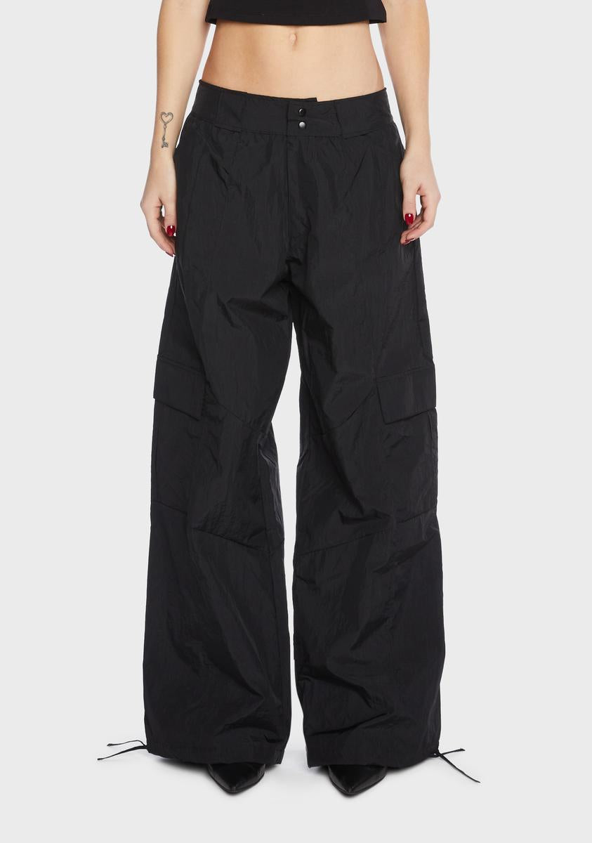 Black Low-Rise Cargo Pants Kiki Riki,New Products : American Fashion Style Bags On Sale