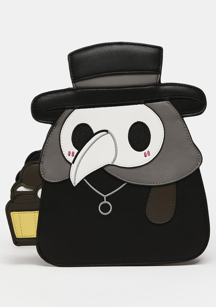 Squishable Doctor Plague Bird Vegan Leather Mini Backpack  display picture 1