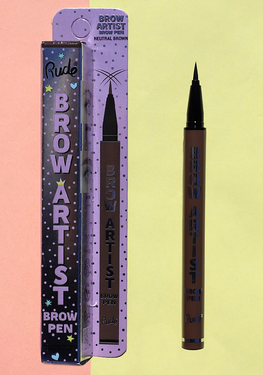 Rude Neutral Rude Cosmetics Fine Tip Eyebrown Pen - Neutral/Light Brown – Dolls Kill