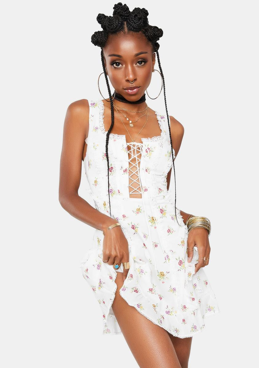 For Love & Lemons Wildflower Mini Dress – Dolls Kill