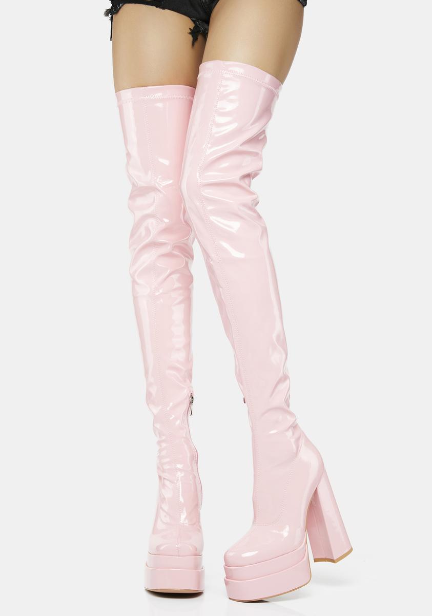 Outfit Rose Thigh High Boots Camo Pointed Extreme Thigh High