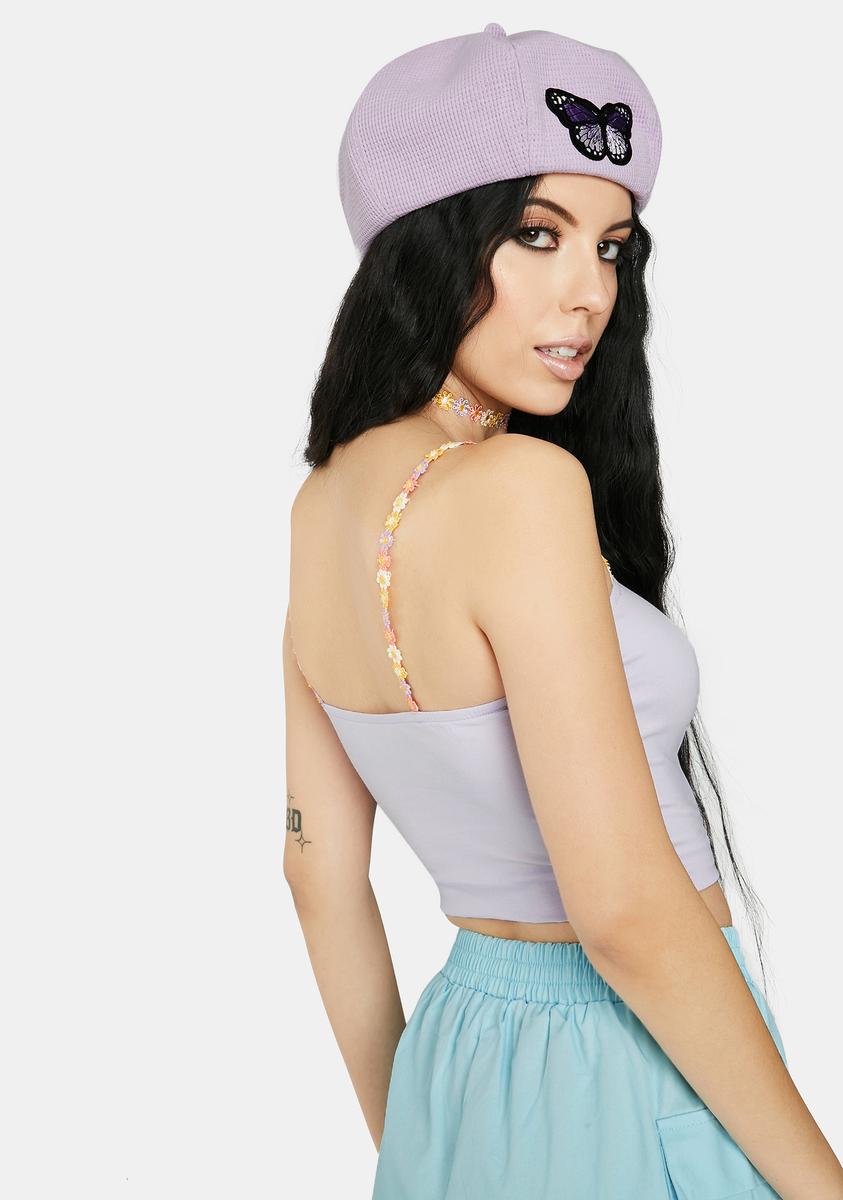 ZEMETA Flower Strap Cami Top Dolls Kill