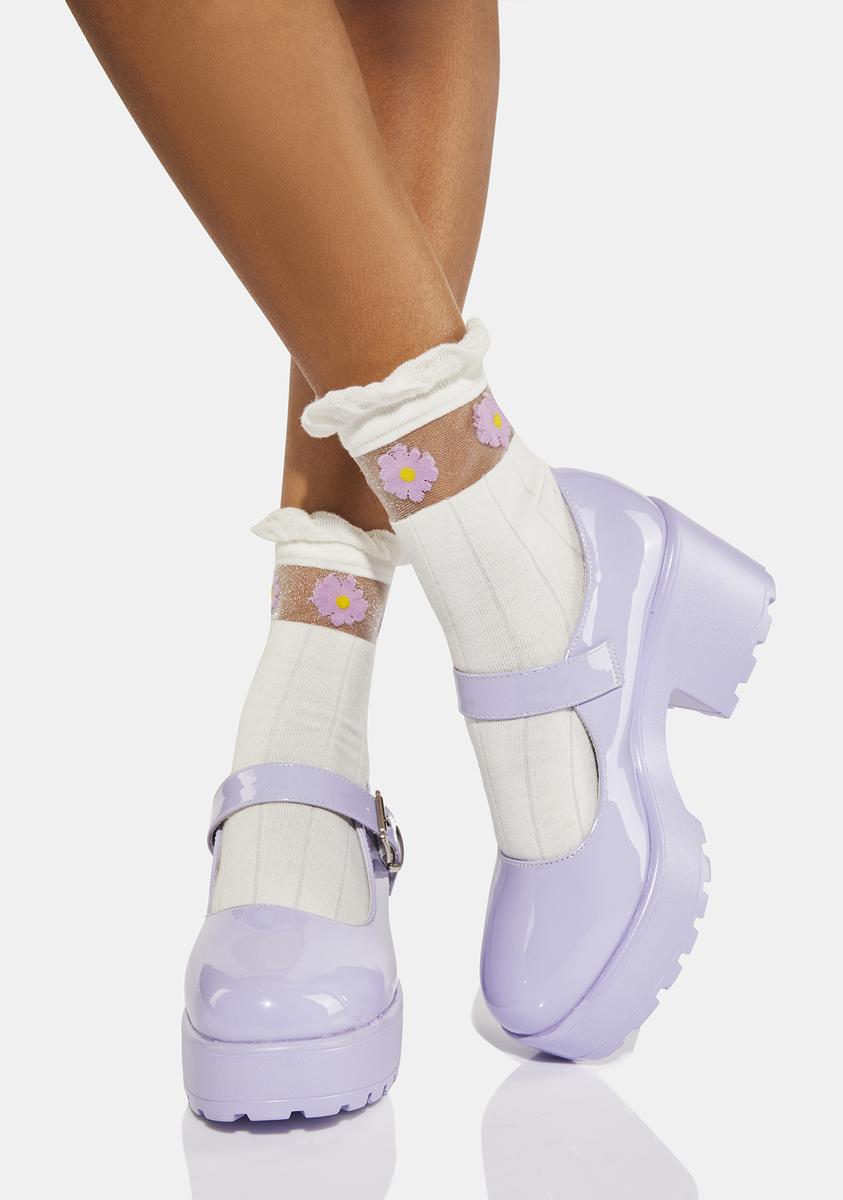 Koi Footwear Lilac Nectar Tira Mary Janes Dolls Kill
