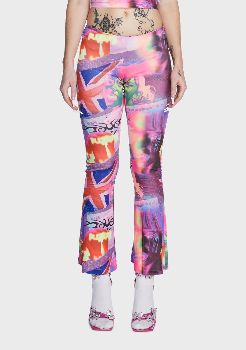 Pleasure Print Low Rise Trousers Elsie & Fred,New Products : American Fashion Style Bags On Sale