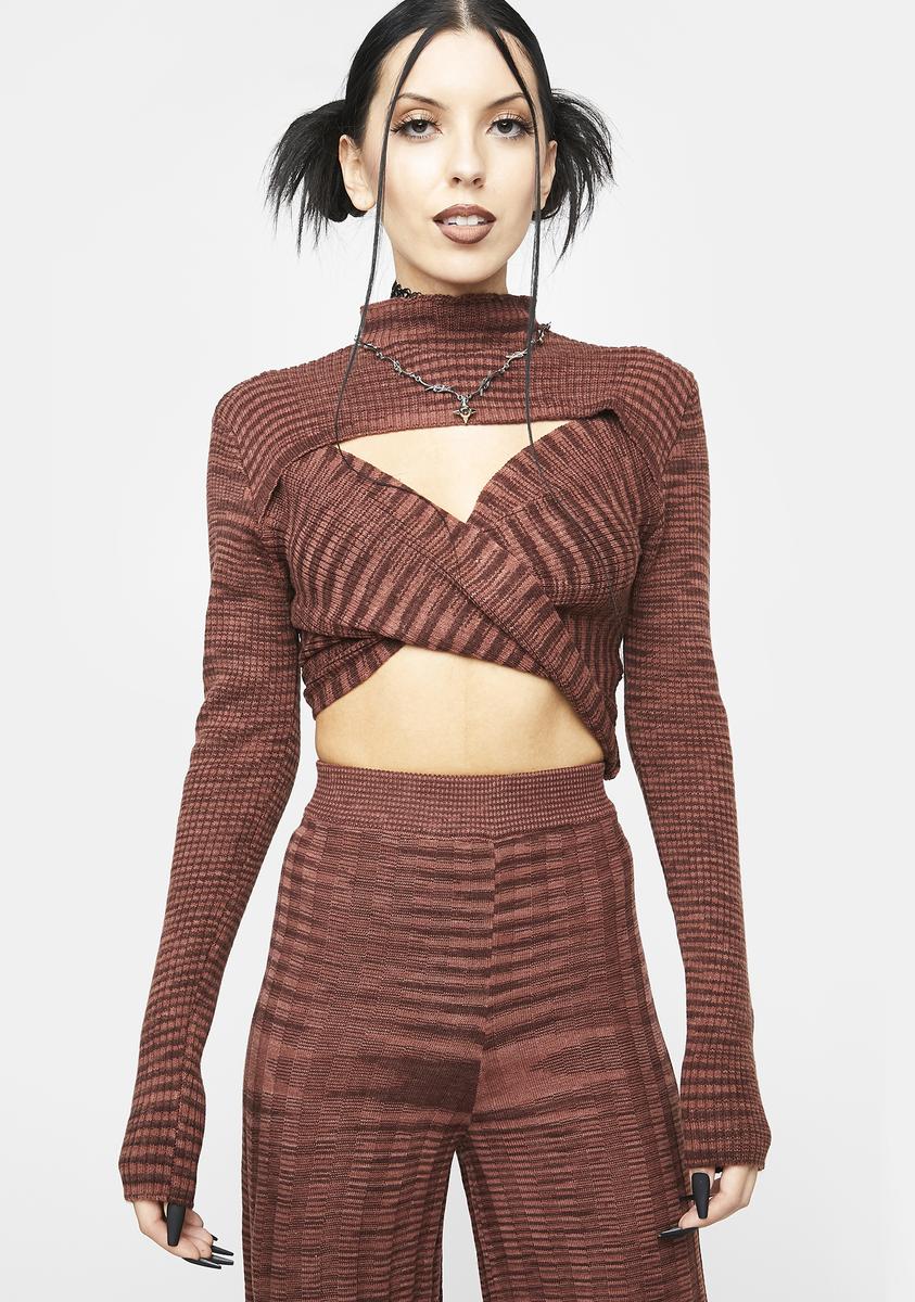 More Than Usual Knit Crop Top,Specials : American Fashion Style Bags On Sale