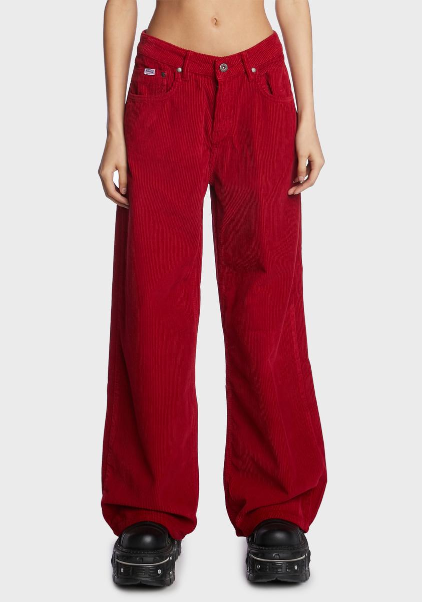 Red Cord Release Jeans The Ragged Priest,New Products : American Fashion Style Bags On Sale