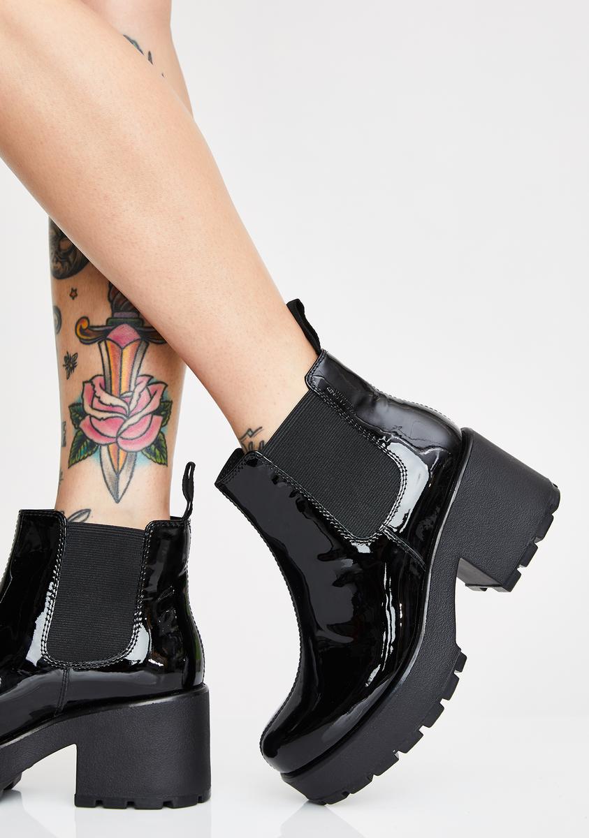 Dioon Patent Leather Boots
