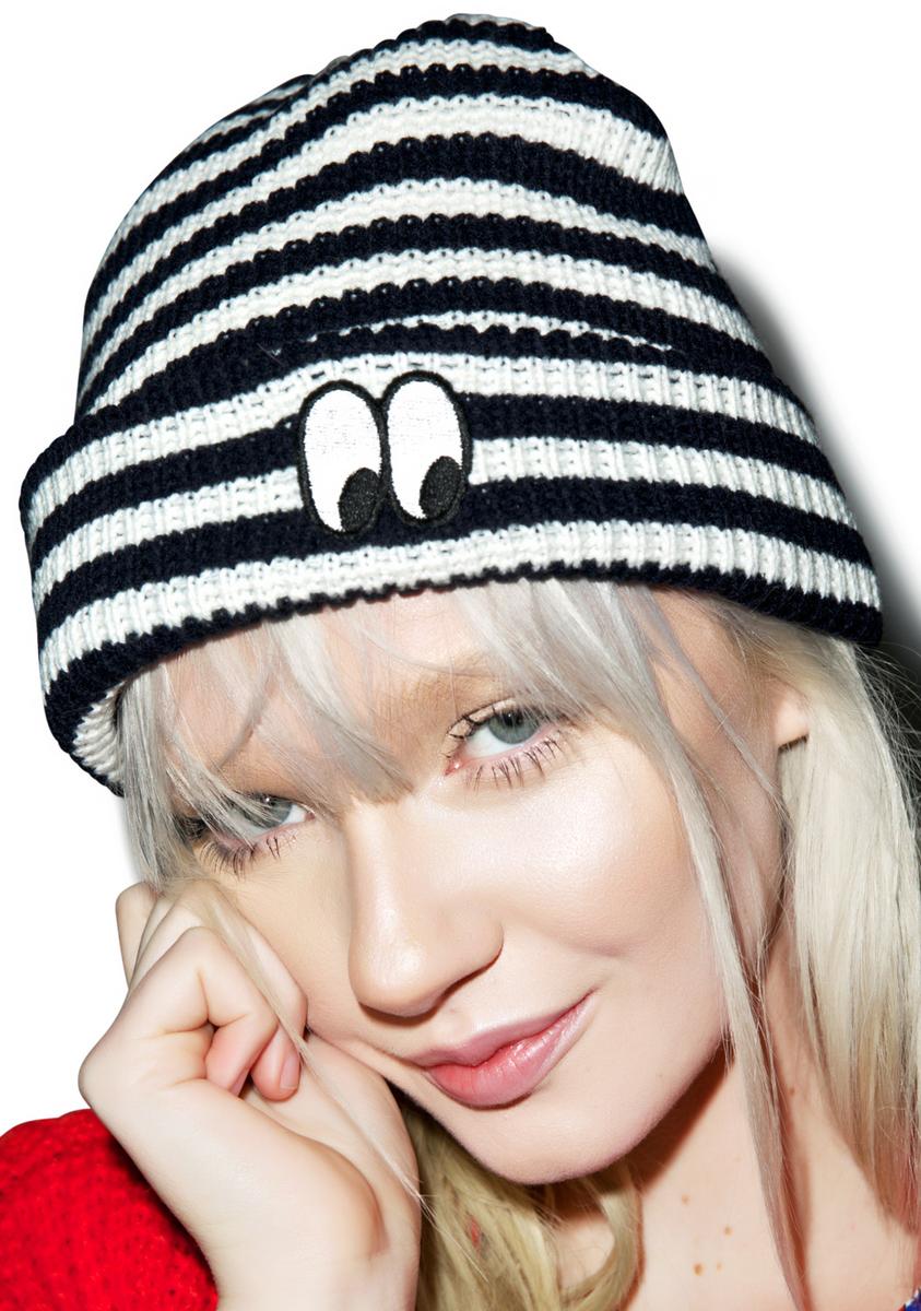 Stripey Eye Beanie Lazy Oaf,New Products : American Fashion Style Bags On Sale
